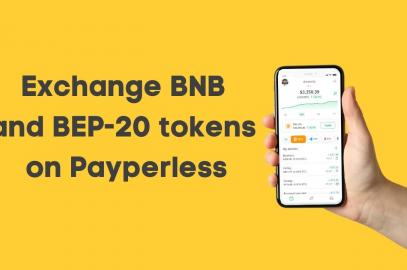 Exchange BNB and BEP-20 tokens on Payperless!